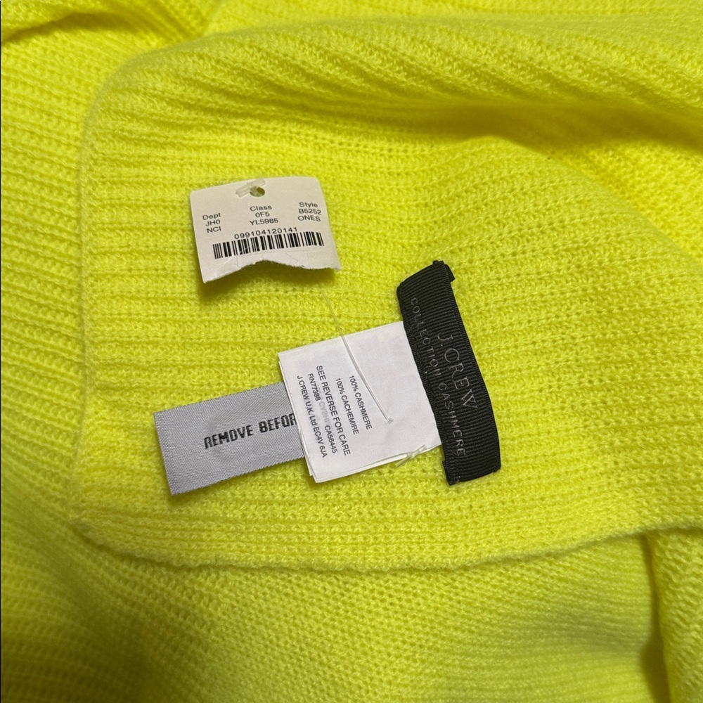 NWT-ONE SIZE-J.Crew Ribbed cashmere scarf - Picture 5 of 5
